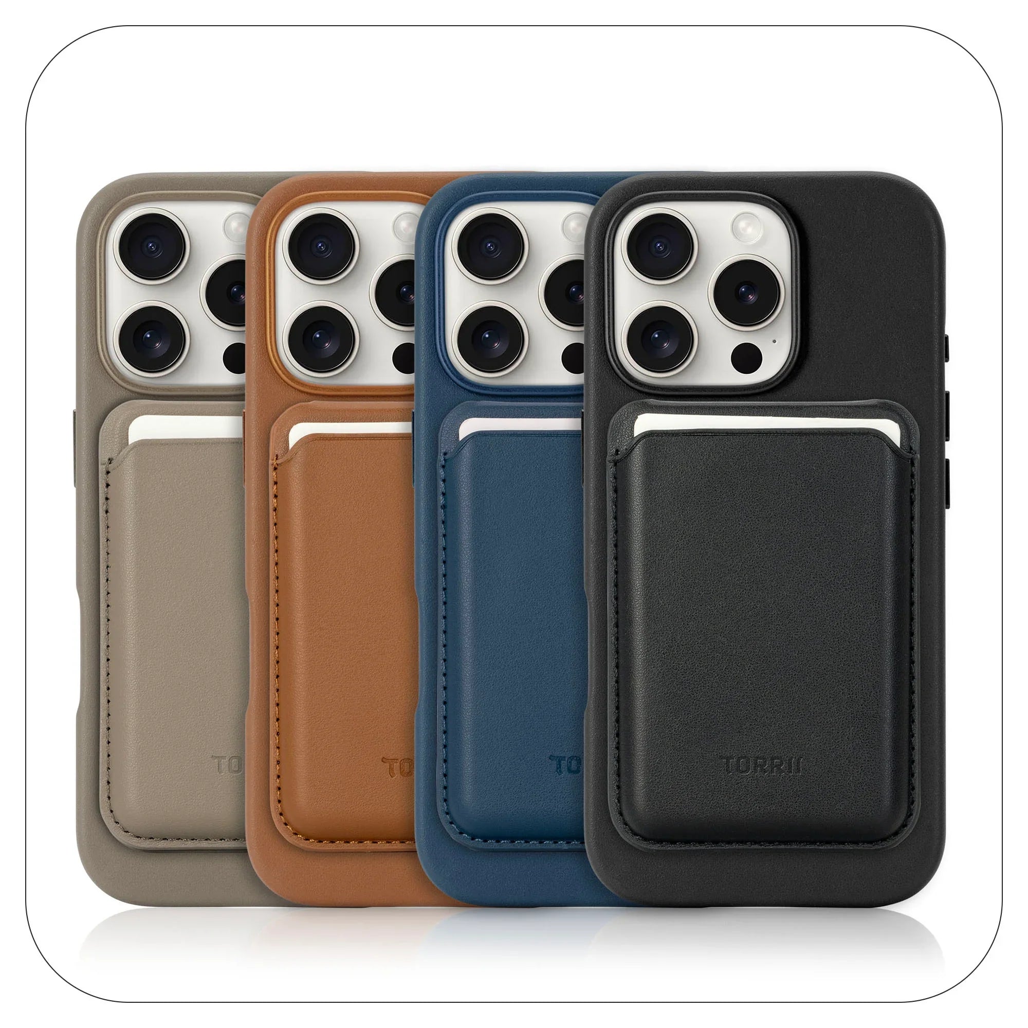 iPhone 16 Pro Torrii Koala MagSafe Case + Wallet Stand - Navy - Tashqila iPhone 16 Pro Torrii Koala MagSafe Case + Wallet Stand - Navy - Tashqila